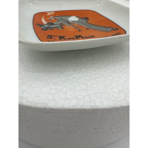 G L Limoges Kre Mlin Amelot Paris Ru France 4" color Orange Le Creuset Fire tray - Picture 3 of 7